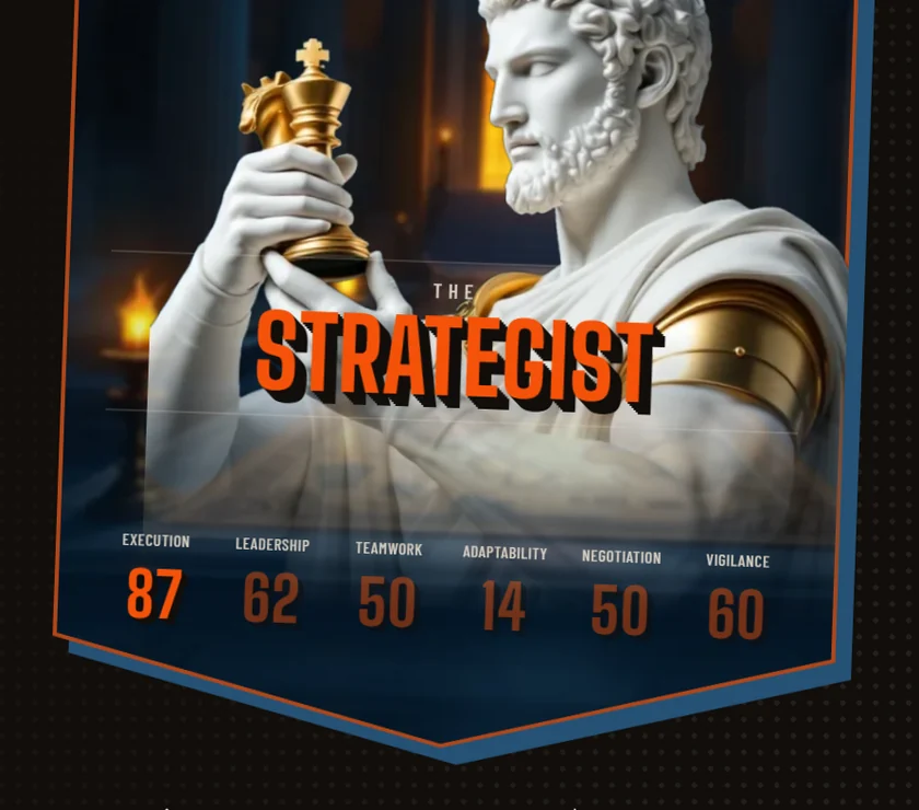 The six stats at the foot of an archetype card