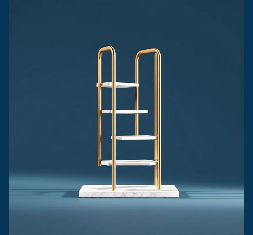 A short ladder of four rungs